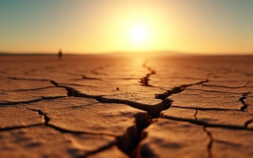 Thumbnail for 'The Last Drop' documentary trailer, depicting a parched landscape.